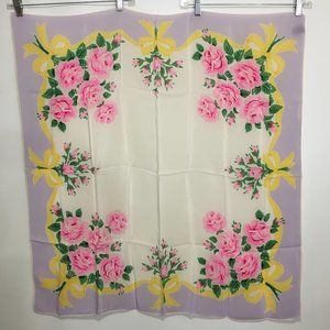 Casca Magid Silk Chiffon Scarf 32" Hand-Rolled Hem